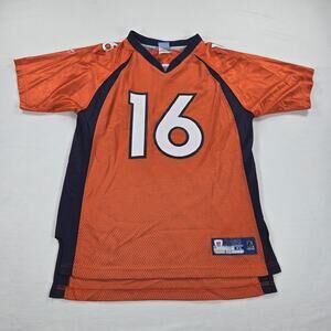 Vintage Reebok NFL Denver Broncos Jake‎ Plummer #16 Orange Jersey Size Youth XL